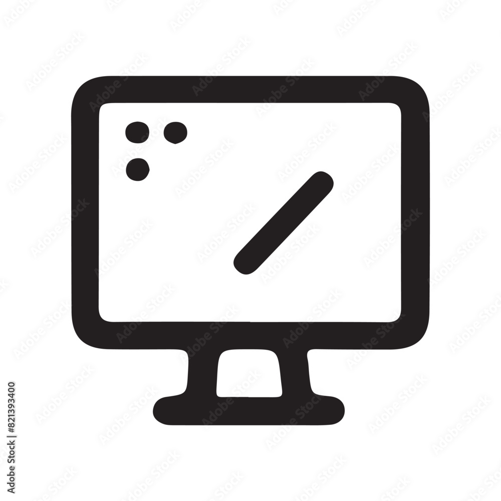Computer icon vector