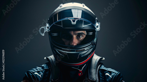 Race Car Driver Portrait with Helmet © C