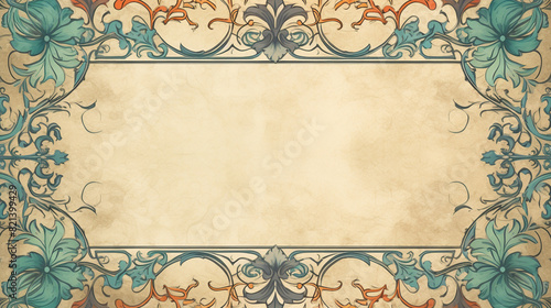 classic background, ornamental frame