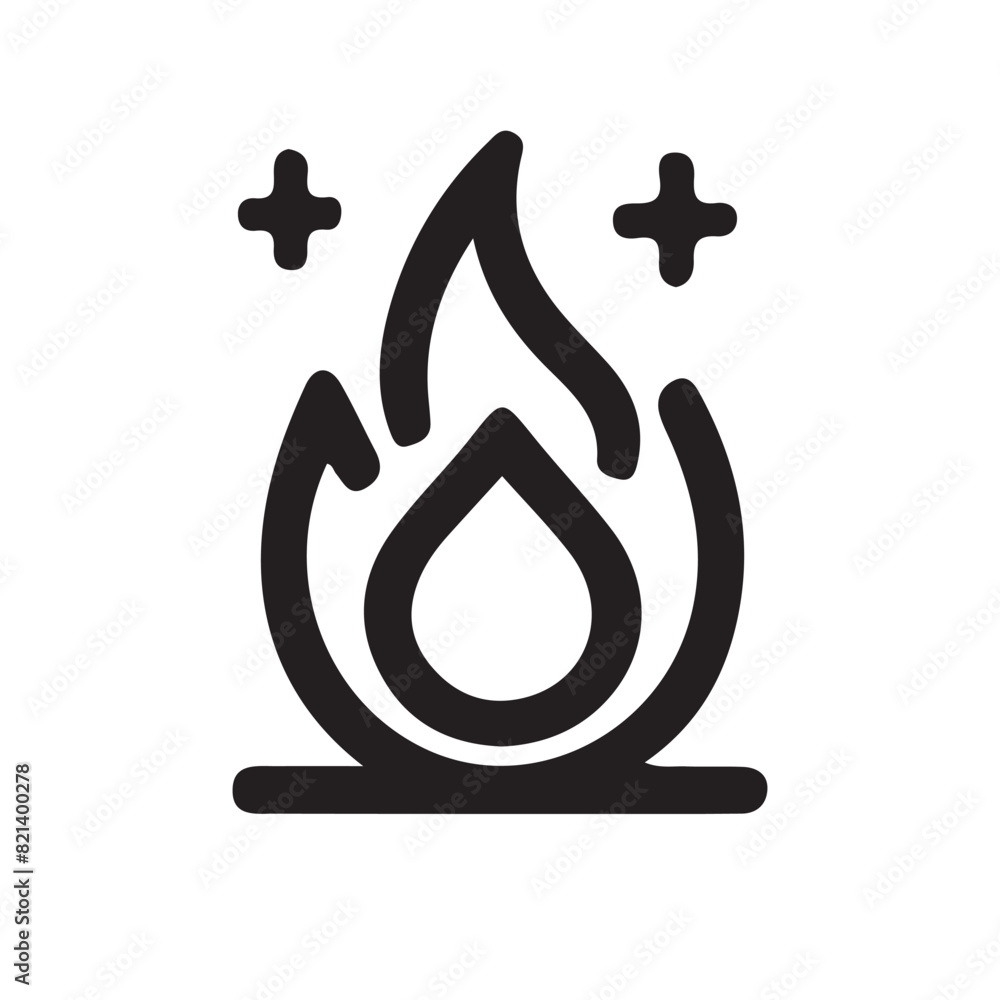 fire line icon, fire line art vector fire line icon, fire line art vector