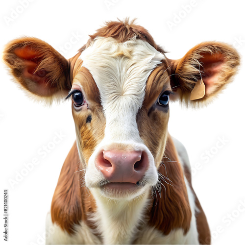 cow isolated on transparent background photo