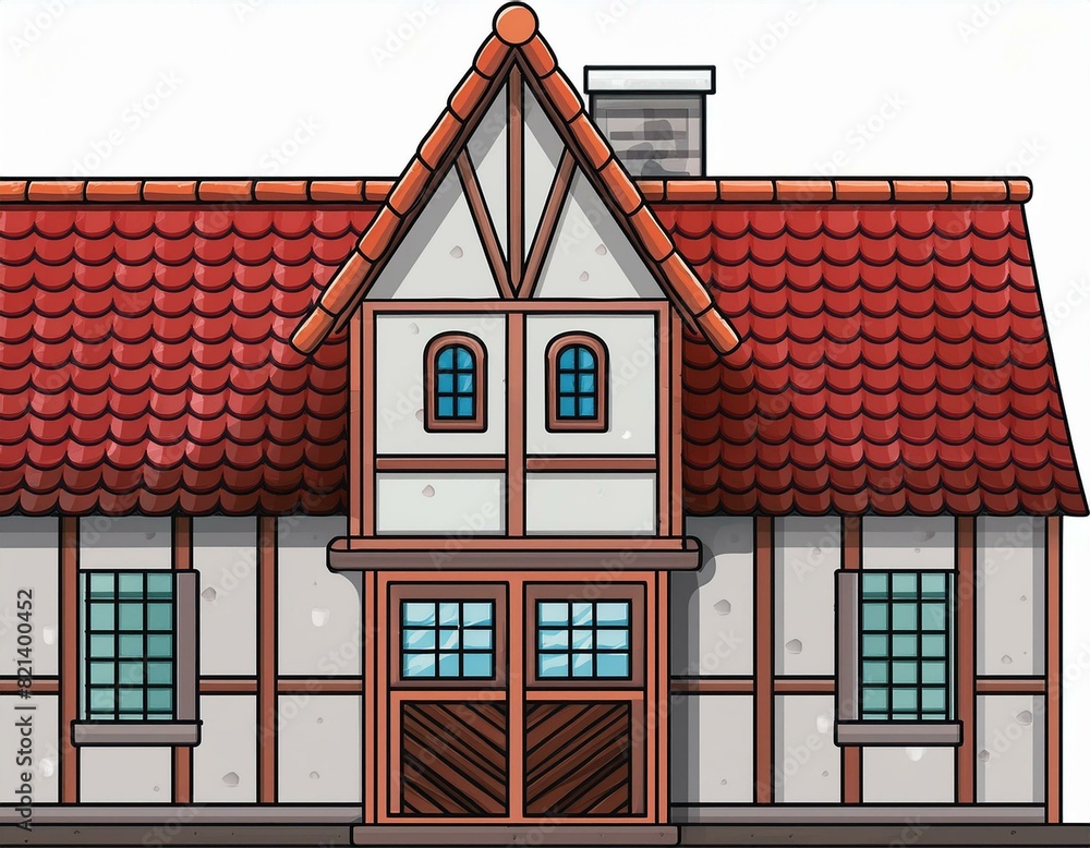 Obraz premium old house with roof