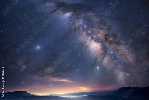 Wallpaper Mural In the quiet of the night, the sky becomes a canvas for the universe's masterpiece Torontodigital.ca