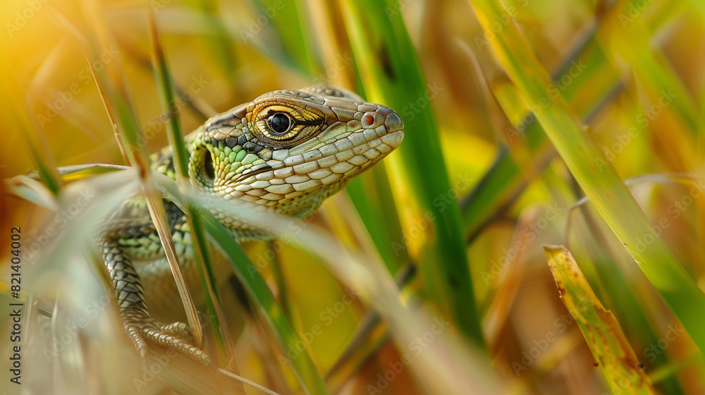 Obraz premium Grass lizard