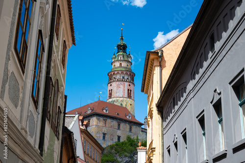 Historischer Stadtturm von Krumau in CZ