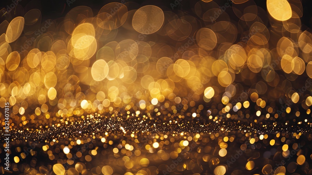 Abstract magic gold dust background over black. Beautiful golden art widescreen background, Abstract magic gold dust background over black. Beautiful golden art widescreen background,