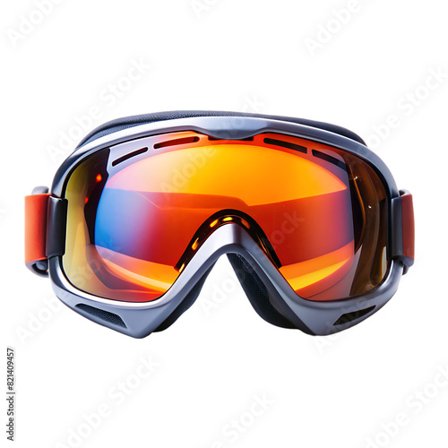 Ski goggles isolated on transparent background