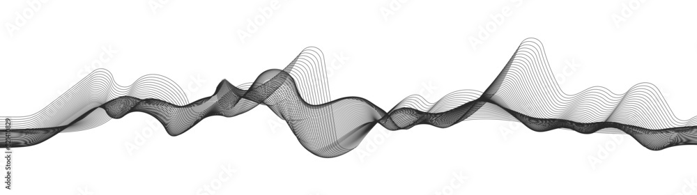 Abstract blue modern background with dynamic lines. Abstract background with flowing particles. Dynamic waves. Digital future technology concept Abstract blue modern background with dynamic lines. Abstract background with flowing particles. Dynamic waves. Digital future technology concept