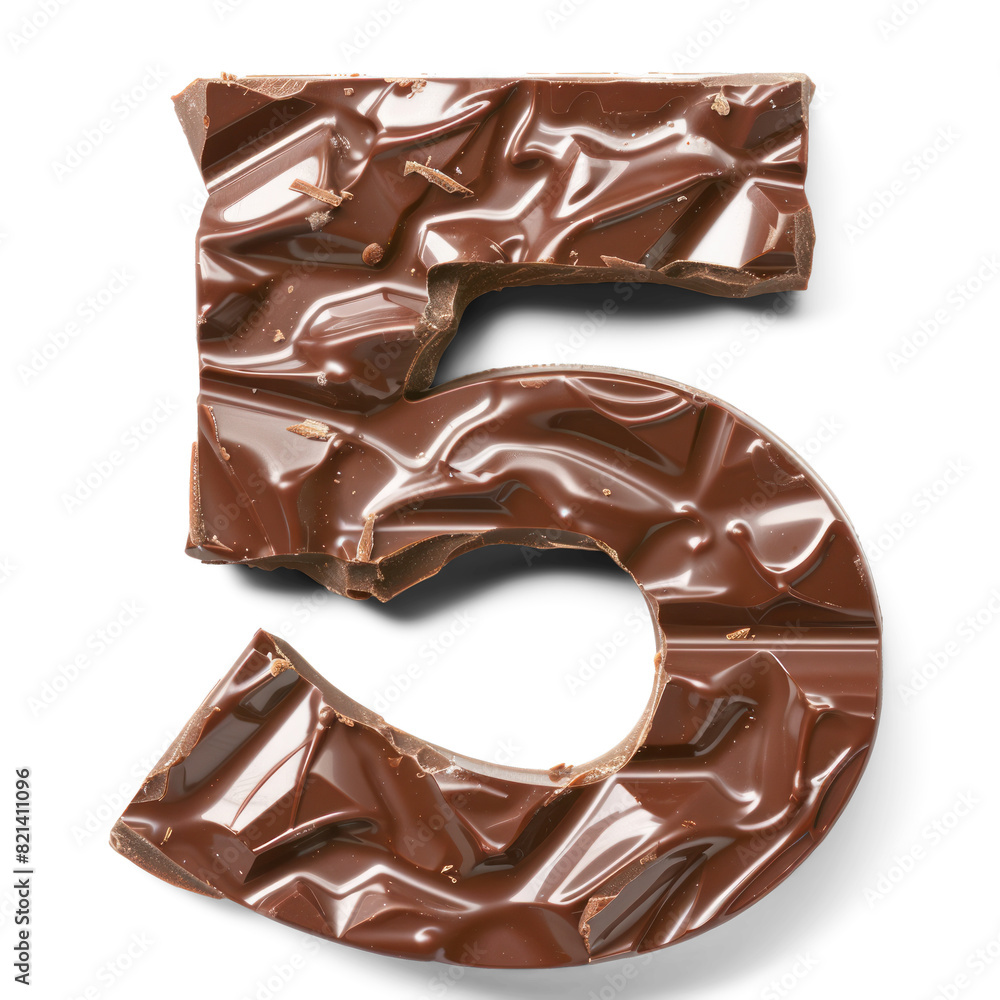 Number five of chocolate Number five of chocolate
