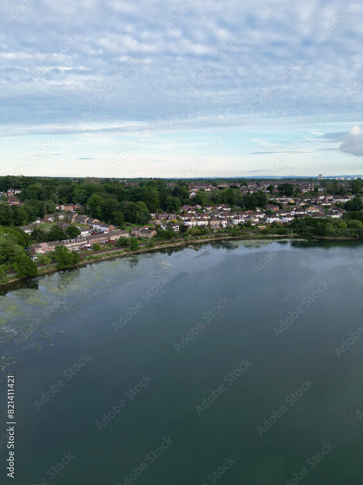 Aerial View of Southampton Port City of South England Coast, United Kingdom. May 16th, 2024 Aerial View of Southampton Port City of South England Coast, United Kingdom. May 16th, 2024