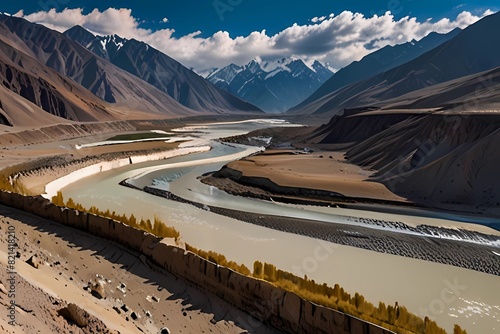 Confluence of Zanskar and Indus rivers - Leh, Ladakh, India
 photo