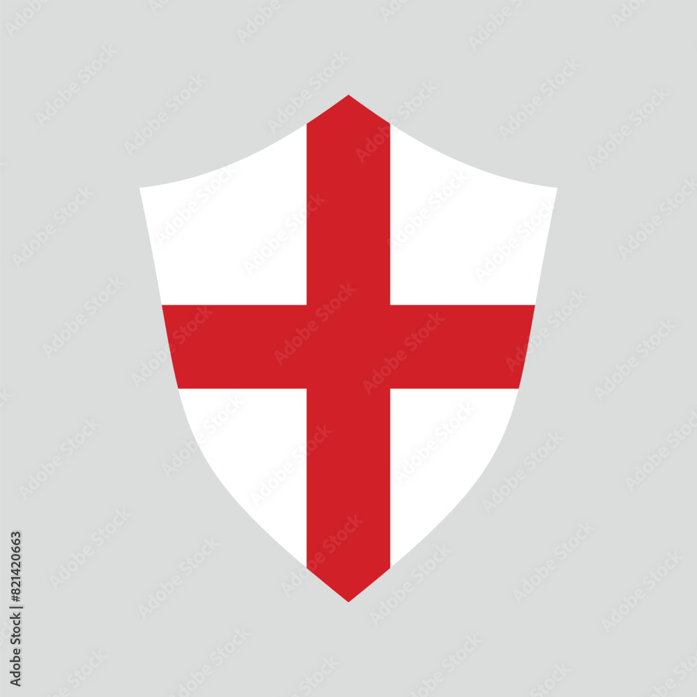 Obraz premium England Flag in Shield Shape Frame