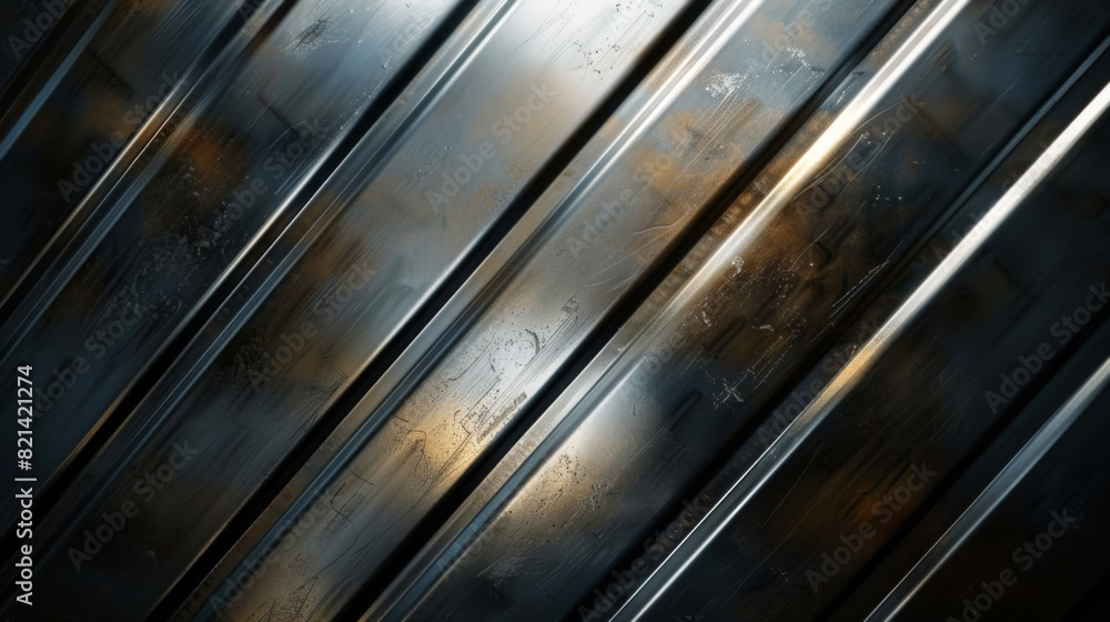 A metallic texture with smooth lines