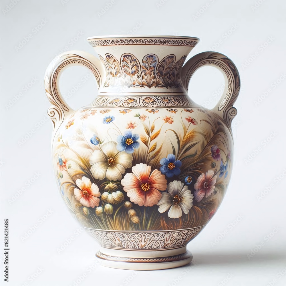 Elegant Ceramic Vase with Detailed Floral Design for Sophisticated Home Decor Elegant Ceramic Vase with Detailed Floral Design for Sophisticated Home Decor