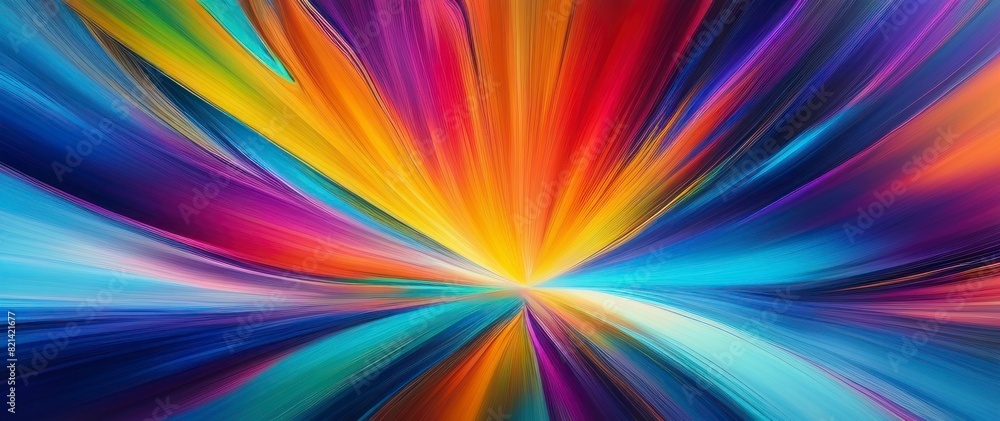 This abstract background is a cosmic display of gradient rays bursting with vibrant colors against a dark expanse, creating a sense of boundless energy. This abstract background is a cosmic display of gradient rays bursting with vibrant colors against a dark expanse, creating a sense of boundless energy.