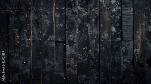Obraz na płótnie Grunge wooden plank texture with burnt rustic look w salonie
