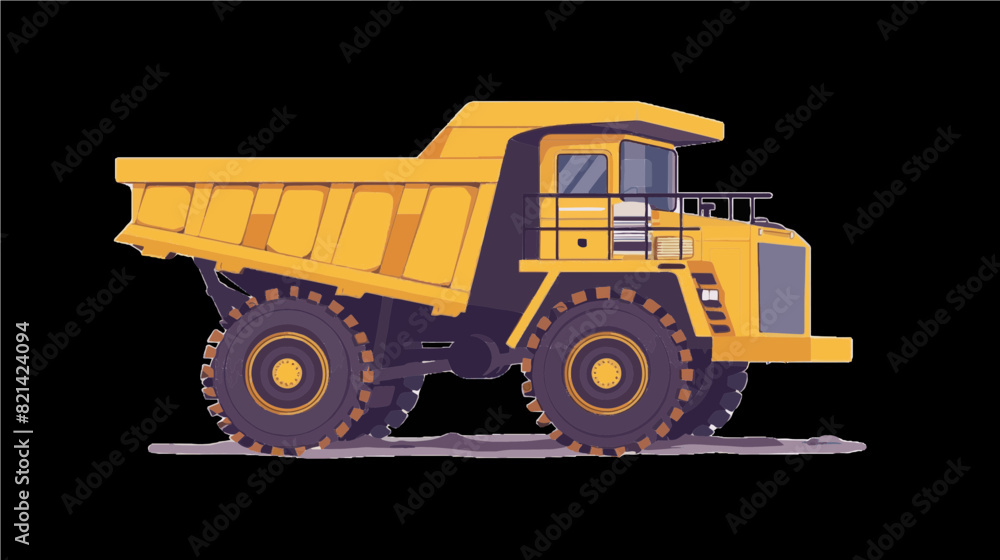 brand new never been used industrial heavy duty yellow construction equipment dump truck 2.5d generative ai brand new never been used industrial heavy duty yellow construction equipment dump truck 2.5d generative ai