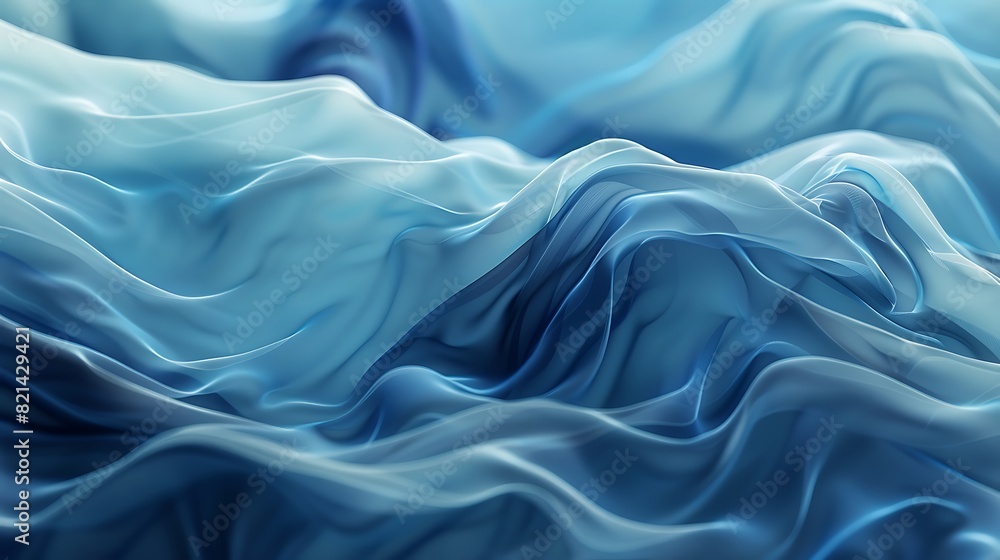 Serene Fluidity in Gradient Blues - Seamless Blend Digital Art Backdrop with Ethereal Overlay Close Up Serene Fluidity in Gradient Blues - Seamless Blend Digital Art Backdrop with Ethereal Overlay Close Up