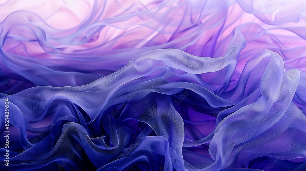 Fototapeta premium Tranquil Twilight Fusion - Gradient from Navy Blue to Light Lavender Close Up for Relaxation and Serenity