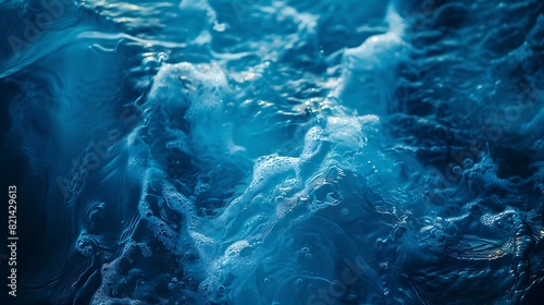 Serene Blue Bliss: Ethereal Close-Up of Vibrant Oceanic Backdrop with Consistent Rich Tones and Cool Ambiance © SprintZz