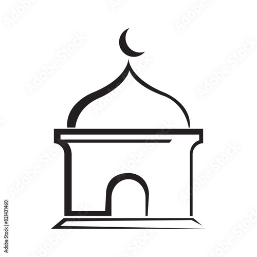 prayer room icon vector illustration template design