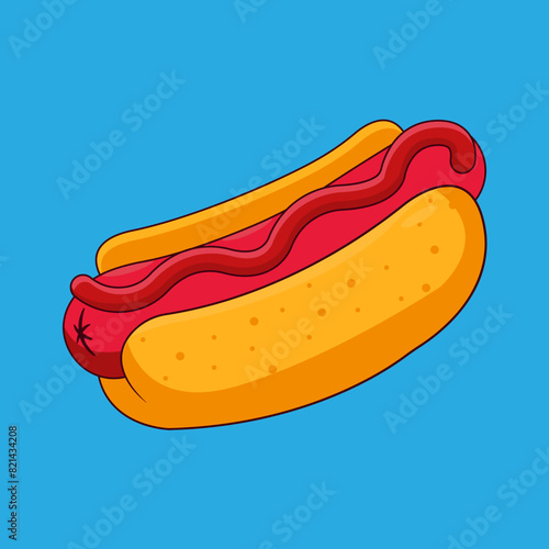 hot dog illustration