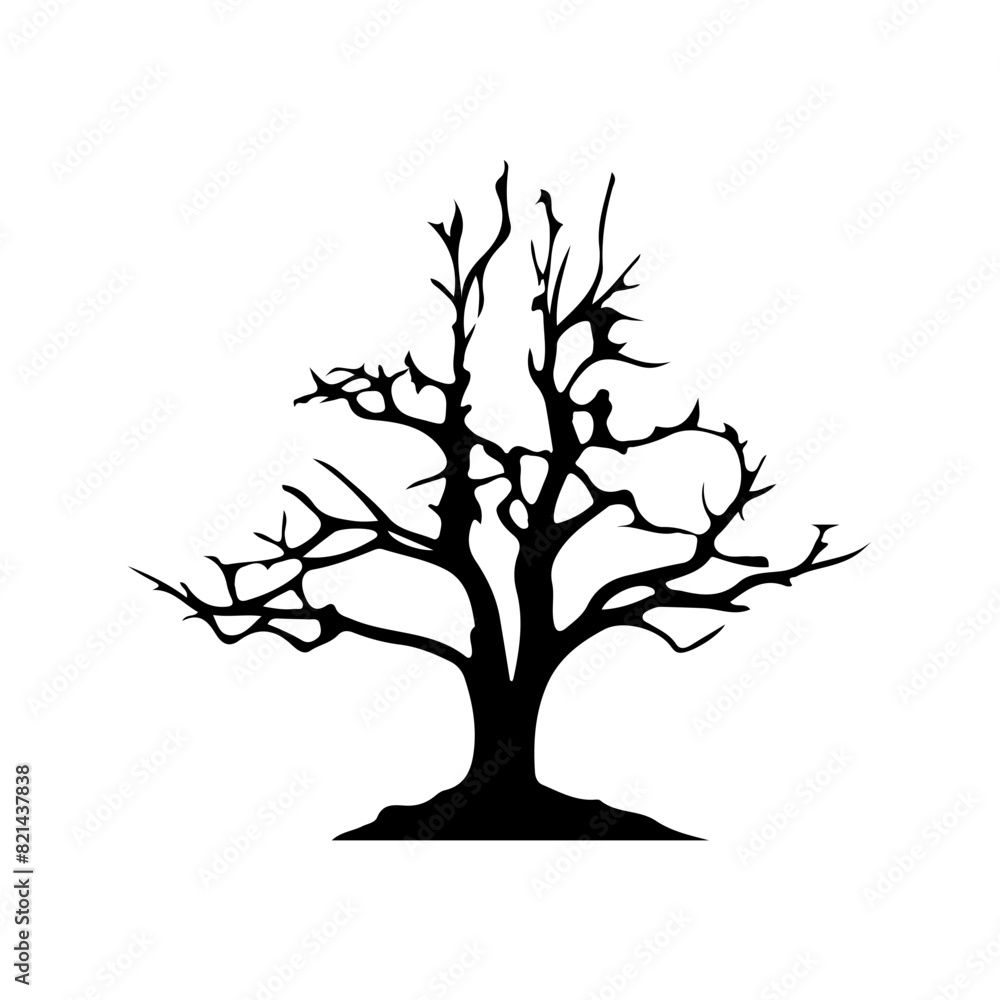 Tree Silhouette Vector Clipart. Tree Silhouette Vector Clipart.