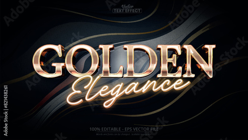 Golden text with elegant style on a black marble texture; perfect for sophisticated design projects
