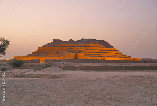 Chogha Zanbil ziggurat  ancient Elamite complex in the Khuzestan province of Iran photo