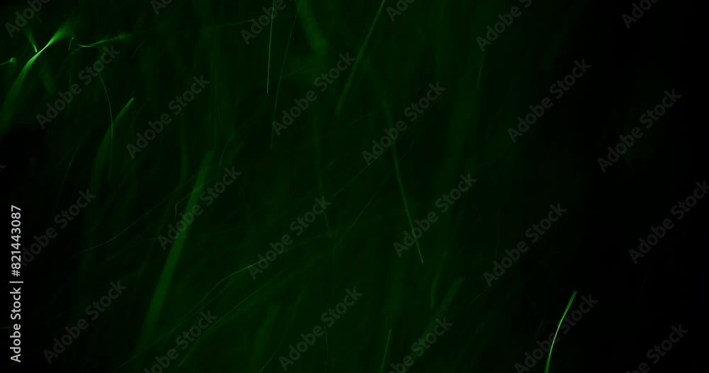 Luminous Green Atoms Against Dark Backdrop Luminous Green Atoms Against Dark Backdrop