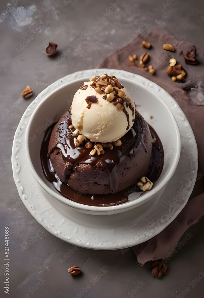Chocolate Lava Cake with Ice Cream Chocolate Lava Cake with Ice Cream