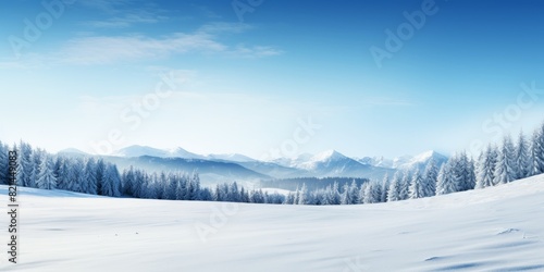 winter landscape snowdrifts Generative AI