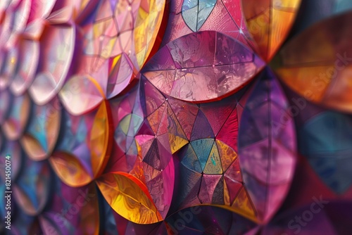 Abstract Geometric Colorful Pattern