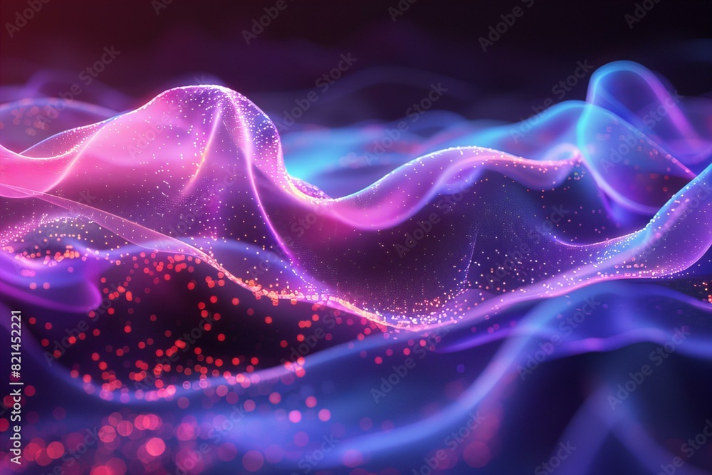Abstract Digital Wave Art Abstract Digital Wave Art