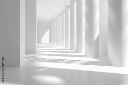 Empty hall of modern architectures 
