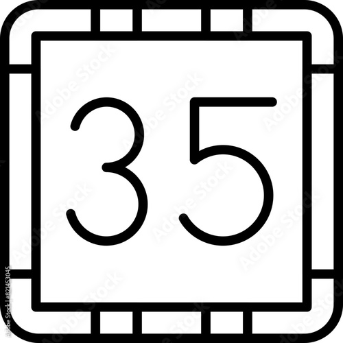 35 - Thirty-Five Icon