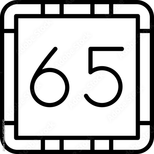 65 - Sixty-Five Icon