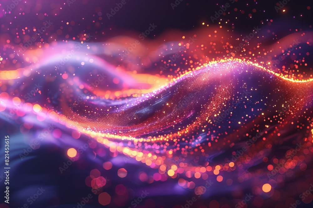 Abstract Digital Wave of Particles Abstract Digital Wave of Particles