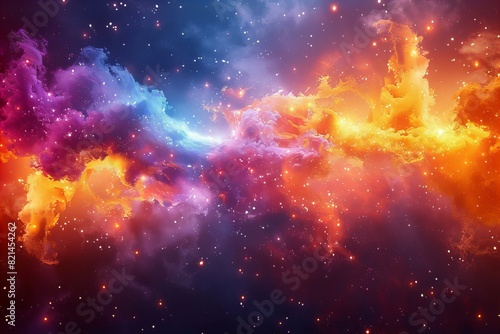 Colorful Cosmic Nebula  space