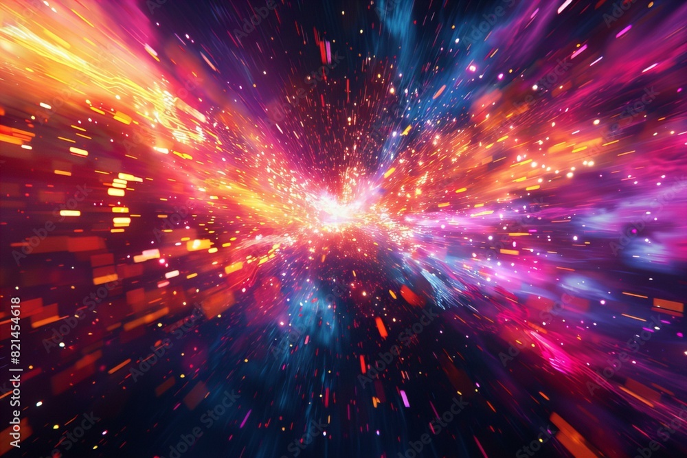Abstract Cosmic Explosion Abstract Cosmic Explosion
