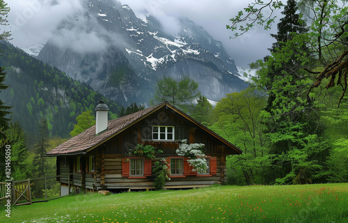 Chalet House in Mountains