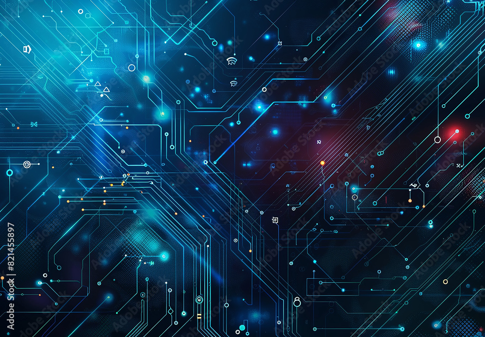 Photo of computer circuit board background Photo of computer circuit board background
