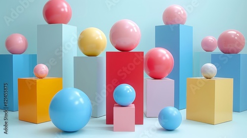 Colorful Balls on Blocks