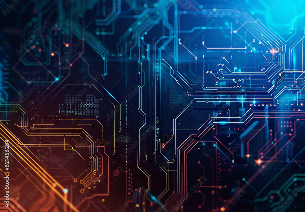 Photo of computer circuit board background Photo of computer circuit board background