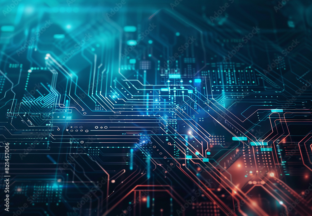 Photo of computer circuit board background Photo of computer circuit board background