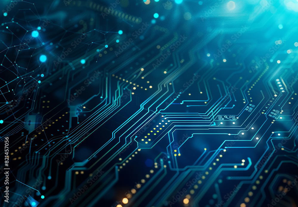 Photo of computer circuit board background Photo of computer circuit board background