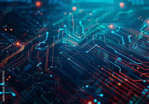 Photo of computer circuit board background