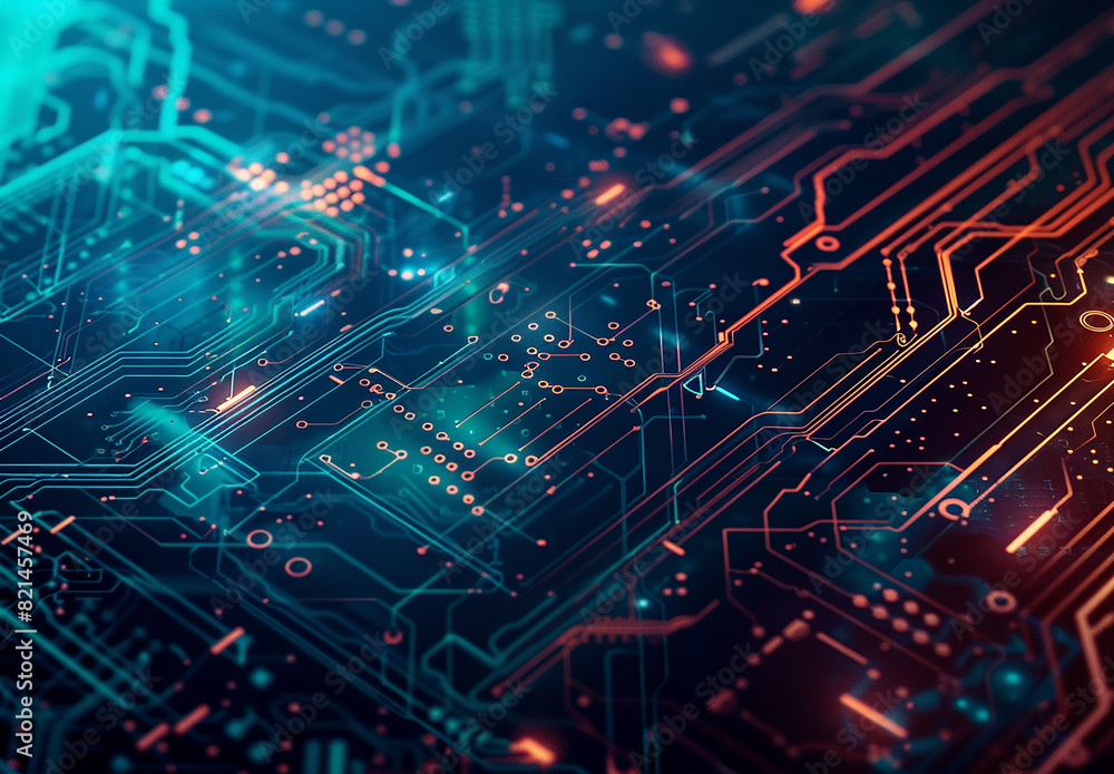 Photo of computer circuit board background Photo of computer circuit board background