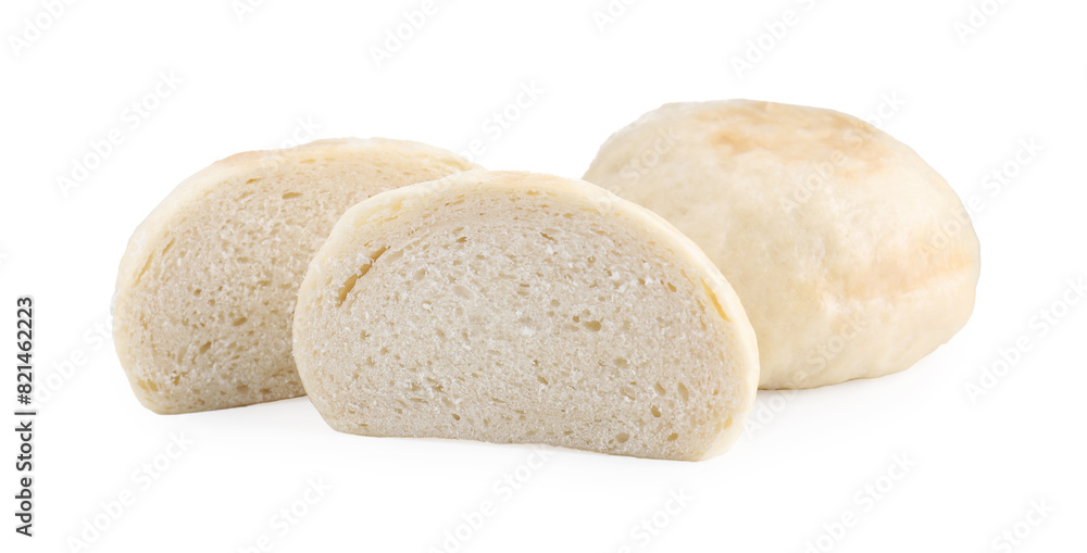 Delicious chinese steamed buns isolated on white Delicious chinese steamed buns isolated on white
