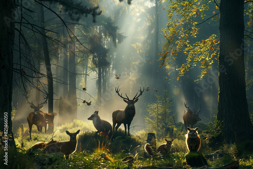 animals in the forest